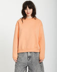 Volcom Womens Stone Heart Up Sweatshirt - Peach - ManGo Surfing