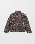 Volcom Womens Wylding Out Sherpa Sweatshirt - Animal Print - ManGo Surfing