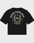Better Days Womens Make Your Luck Boxy Womens T-Shirt - Black - ManGo Surfing