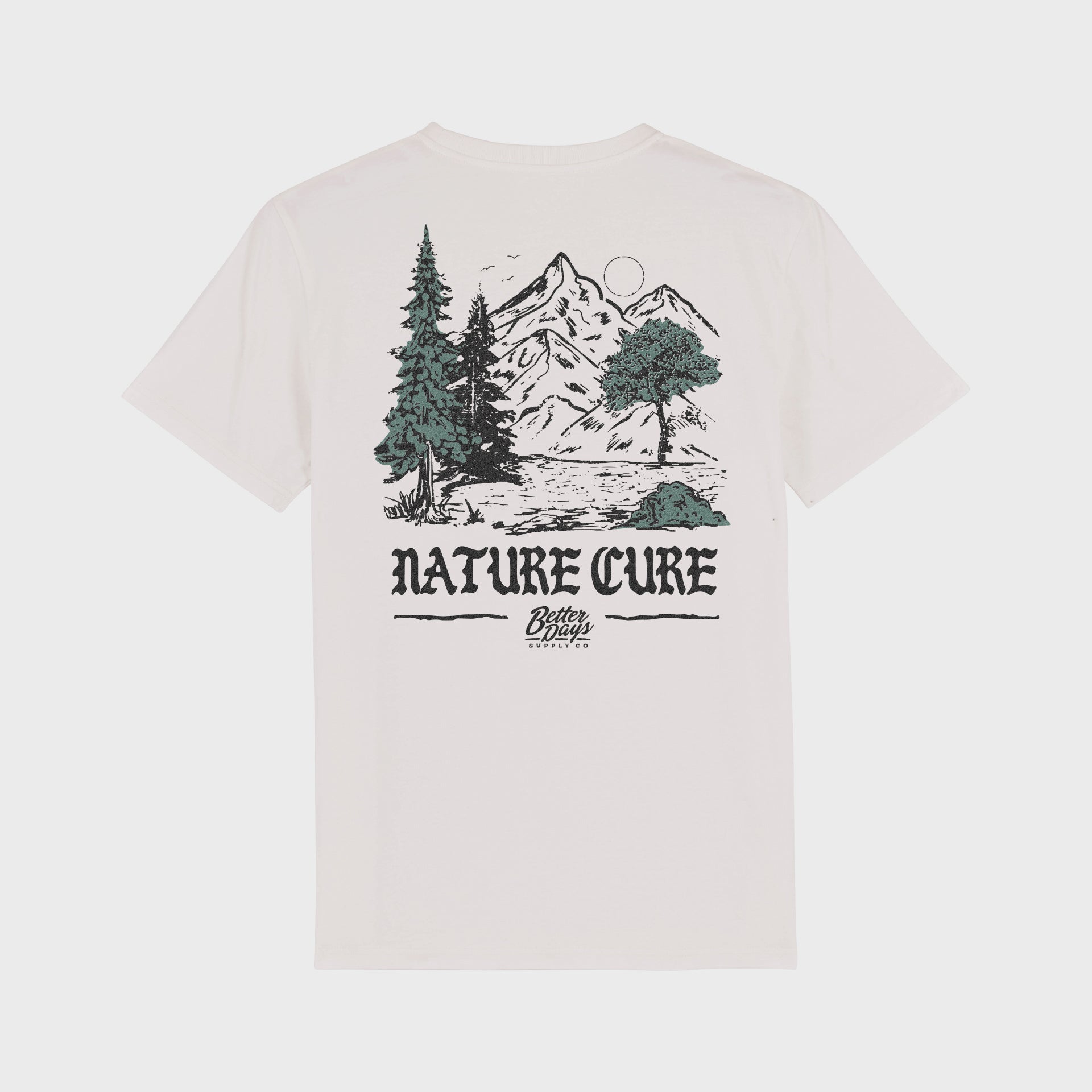 Better Days Nature Cure Unisex T-Shirt - White - ManGo Surfing