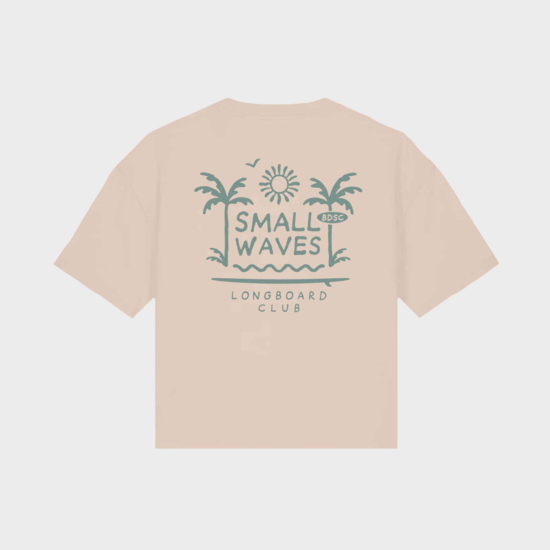 Better Days Womens Small Waves Boxy T-Shirt - Natural - ManGo Surfing