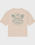 Better Days Womens Small Waves Boxy T-Shirt - Natural - ManGo Surfing