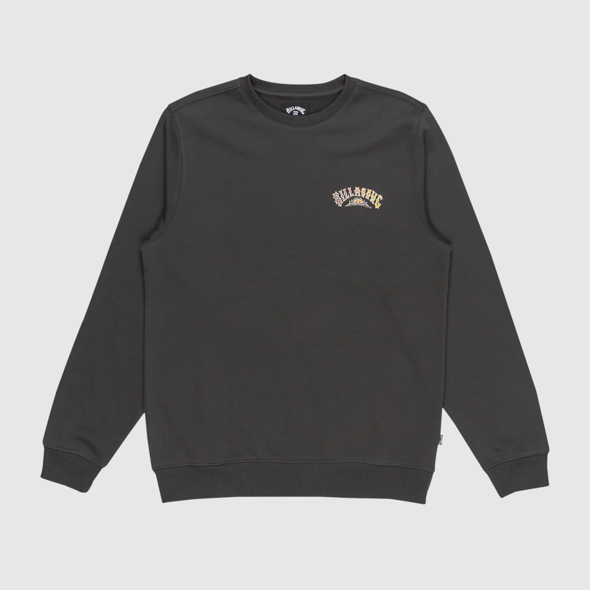 Billabong Mens Foundation Pullover Crew Sweatshirt - Raven - ManGo Surfing