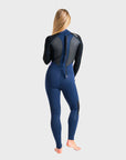 C-Skins Element 3/2 Women's Back Zip Steamer Wetsuit - Black/Lilac/Bluestone - ManGo Surfing