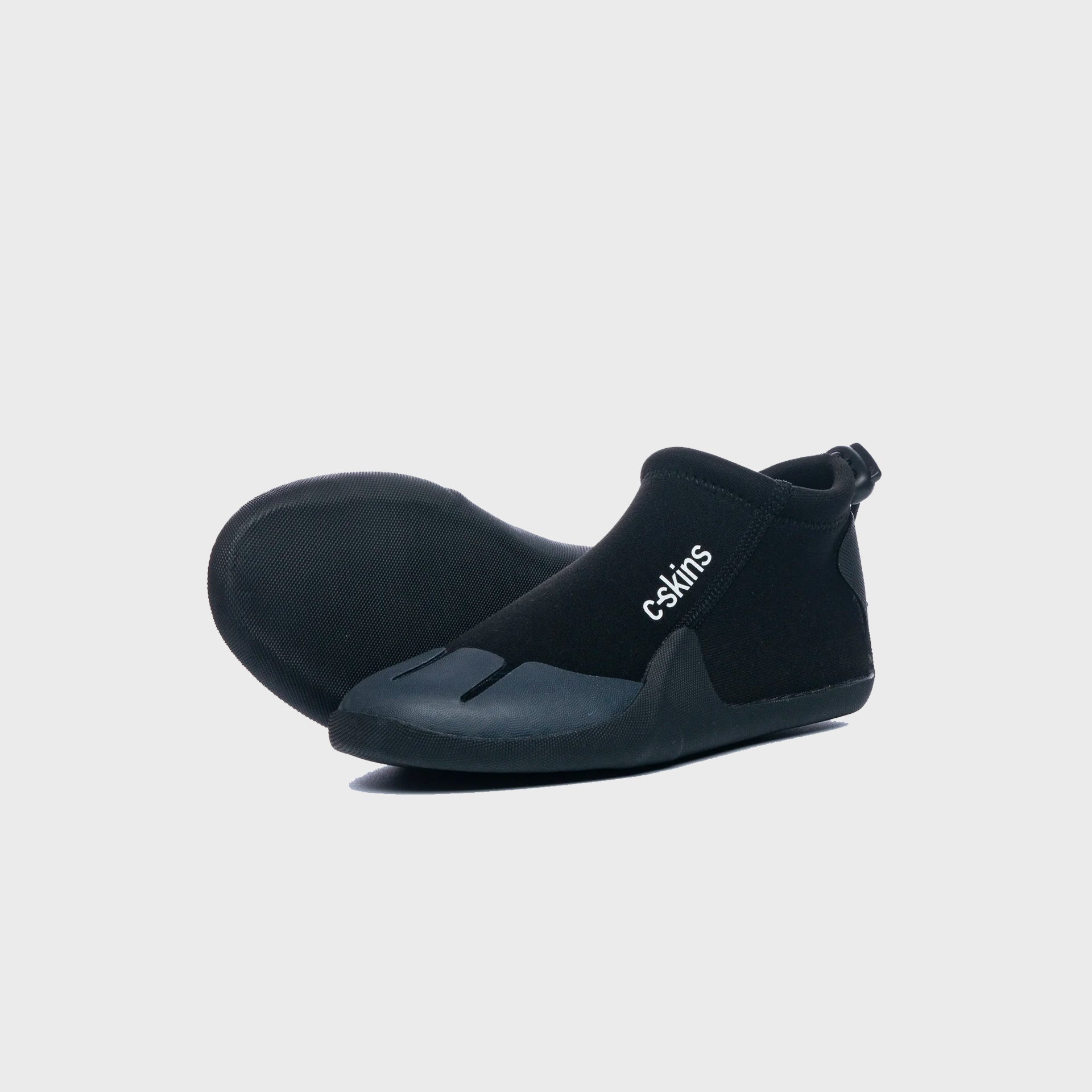 C-Skins Legend 3mm Junior Round Toe Slippers / Black Flash/Green Charcoal - ManGo Surfing
