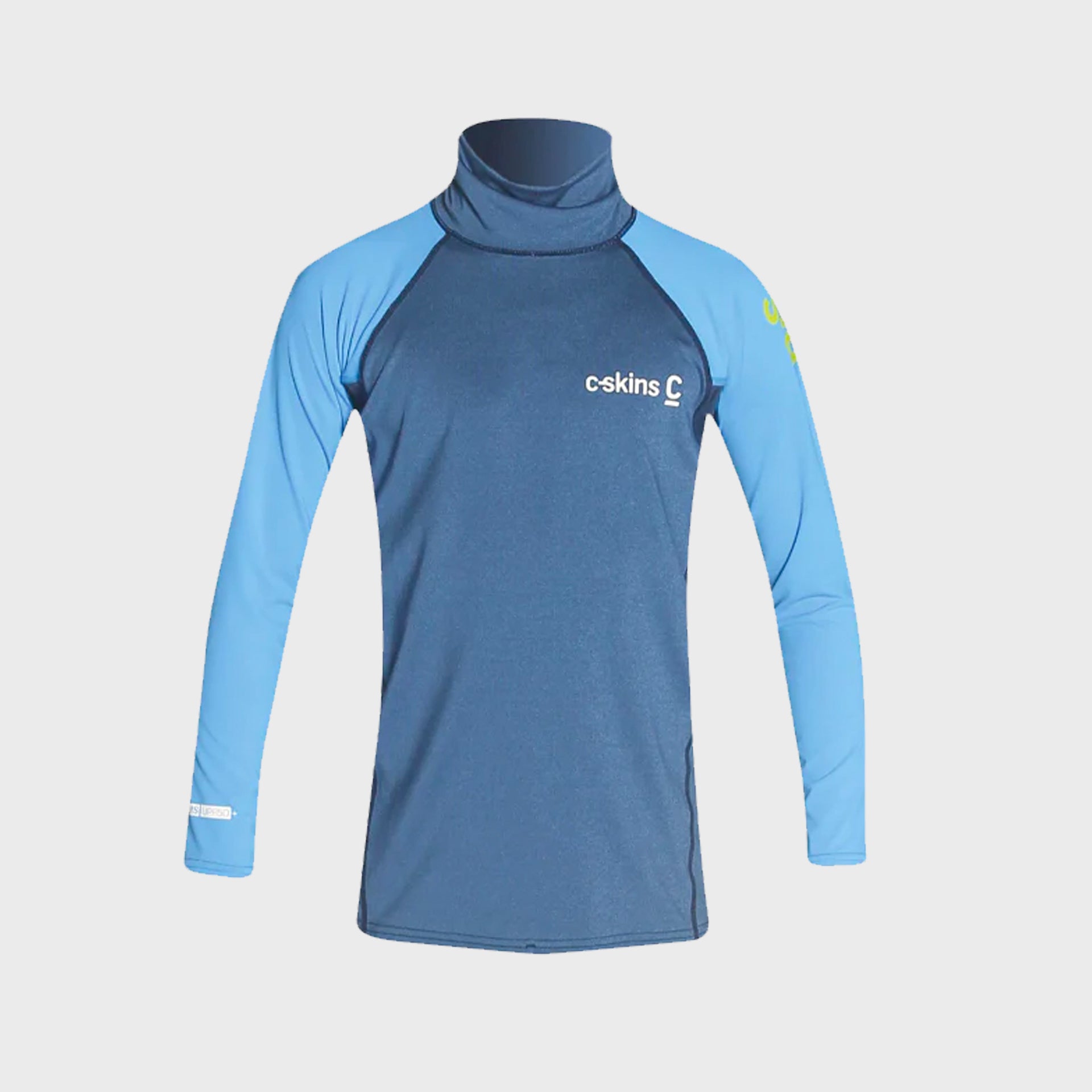 C-Skins Junior Long Sleeve Rash X Vest - Indigo/Blue/Cyan - ManGo Surfing
