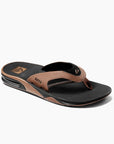 Reef Mens Fanning Sandals - Black and Tan - ManGo Surfing