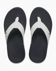Reef Mens Cushion Phantom 2.0 Flip Flops - White/Charcoal - ManGo Surfing