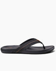 Reef Mens Cushion Phantom 2.0 Leather Flip Flops - Black/Coffee - ManGo Surfing