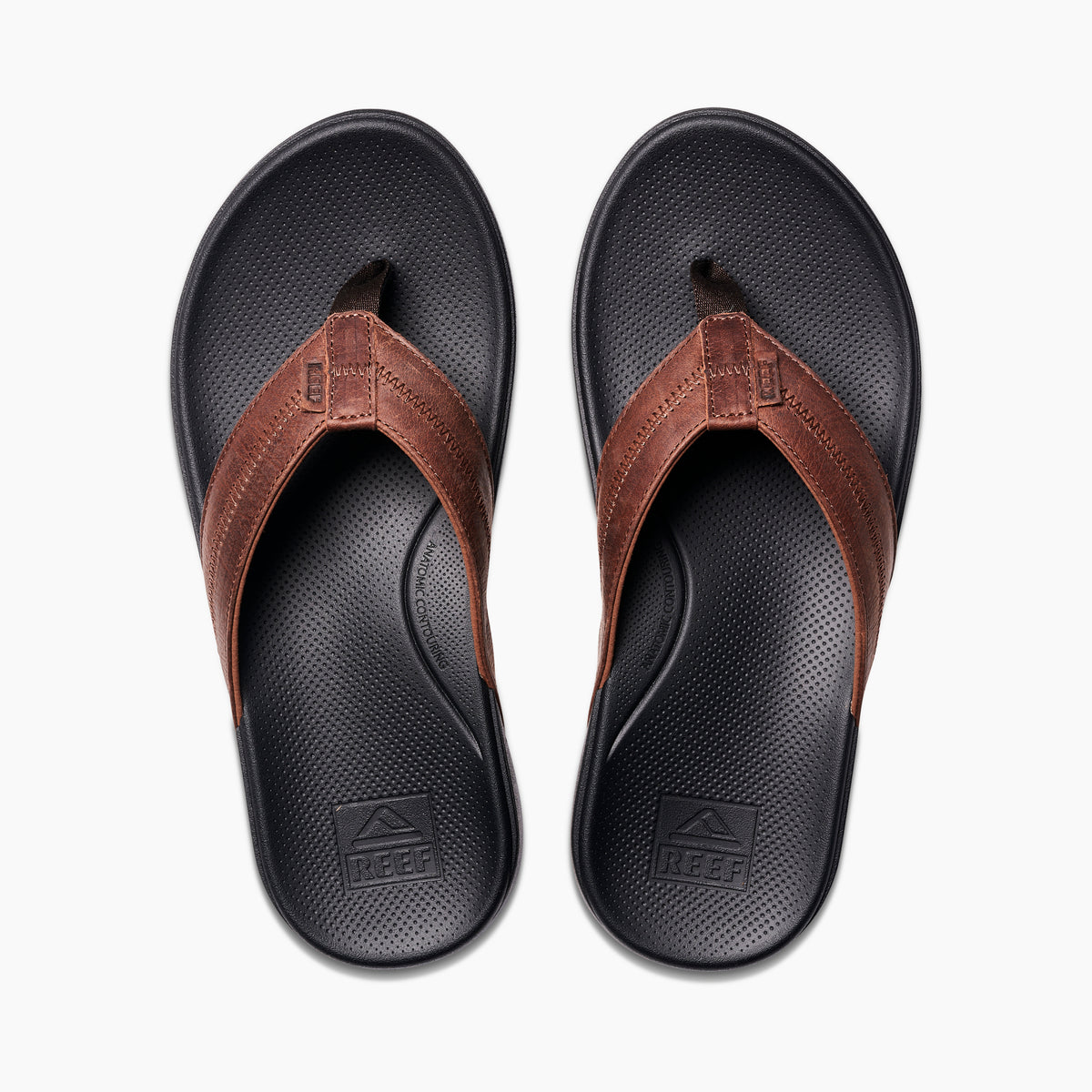 Reef Mens Cushion Phantom 2.0 Leather - Brown/Black - ManGo Surfing