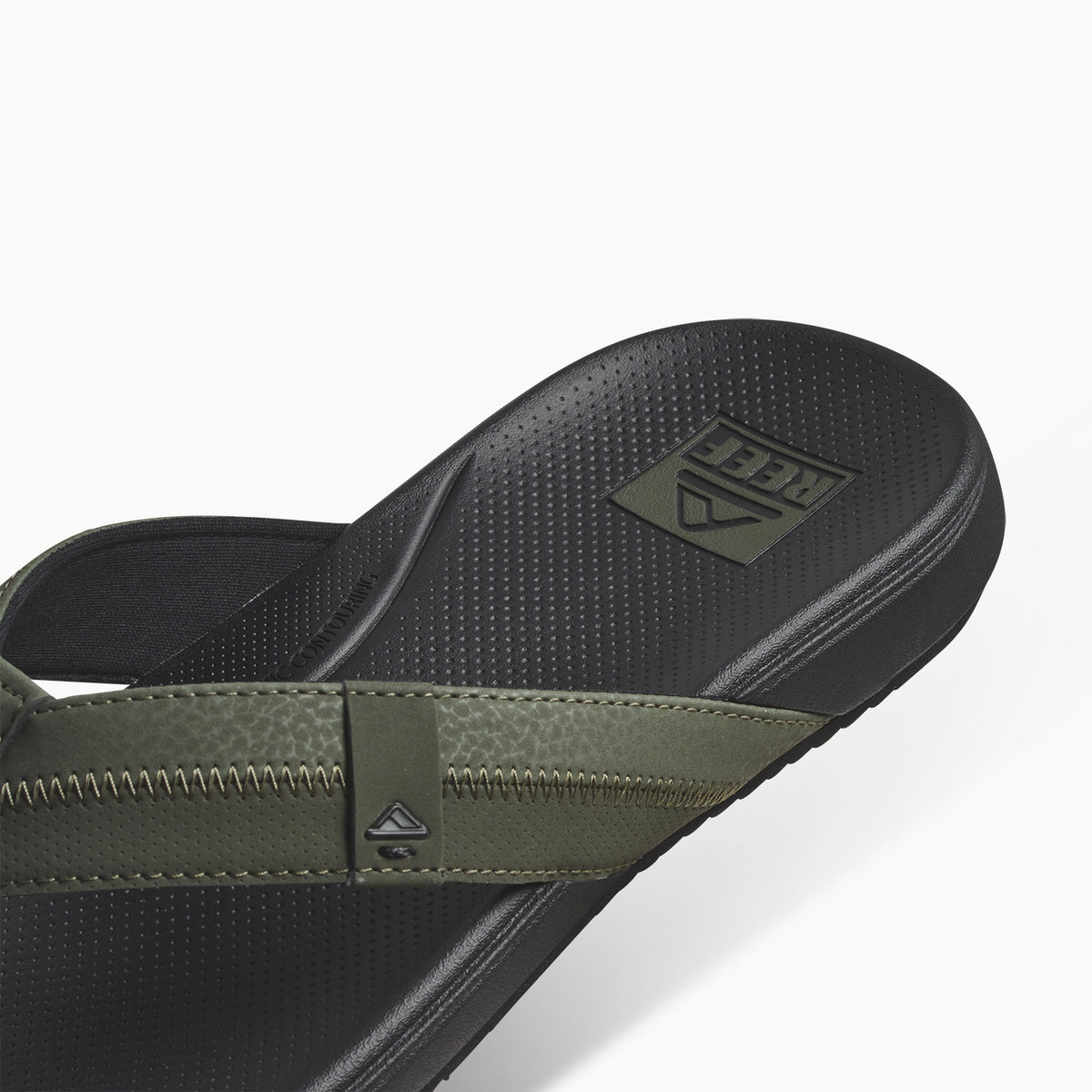 Reef Mens Cushion Phantom 2.0 Flip Flops - Olive/Gum - ManGo Surfing