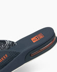 Reef Mens Fanning Sandals - Navy/Orange Tropic - ManGo Surfing