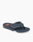 Reef Mens Fanning Sandals - Navy/Orange Tropic - ManGo Surfing