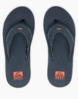 Reef Mens Fanning Sandals - Navy/Orange Tropic - ManGo Surfing