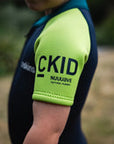 C-Skins C-Kid NuWave Baby FZ Shortie - Bluestone/Lime