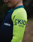 C-Skins C-Kids NuWave Baby FZ Steamer - Bluestone/Lime