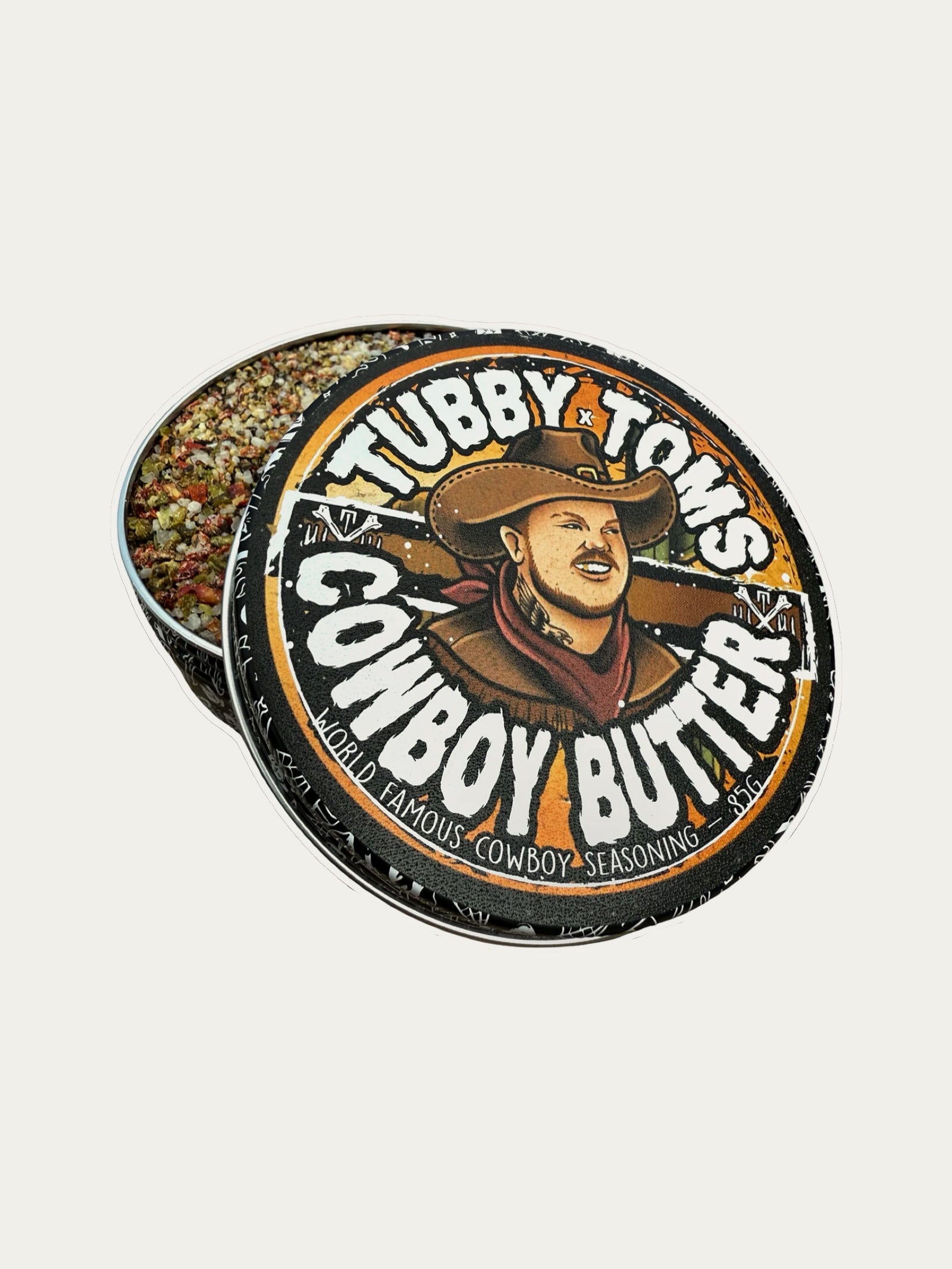 Tubby Tom's Cowboy Butter Seasoning Tin - 85g
