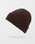 Volcom Mens Full Stone Beanie Hat - One Size - Cacao - ManGo Surfing