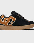 DC Shoes Mens Court Graffik Leather Shoes - Black/Brown/Gum