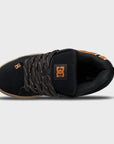 DC Shoes Mens Court Graffik Leather Shoes - Black/Brown/Gum