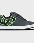 DC Shoes Mens Court Graffik Leather Shoes - Grey/Black/Green