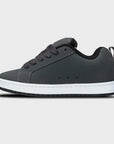 DC Shoes Mens Court Graffik Leather Shoes - Grey/Black/Green