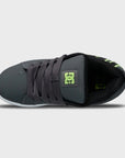 DC Shoes Mens Court Graffik Leather Shoes - Grey/Black/Green