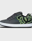 DC Shoes Mens Court Graffik Leather Shoes - Grey/Black/Green