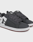 DC Shoes Mens Court Graffik Leather Shoes - Grey/White