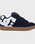 DC Shoes Mens Court Graffik Leather Shoes - Navy/Gum