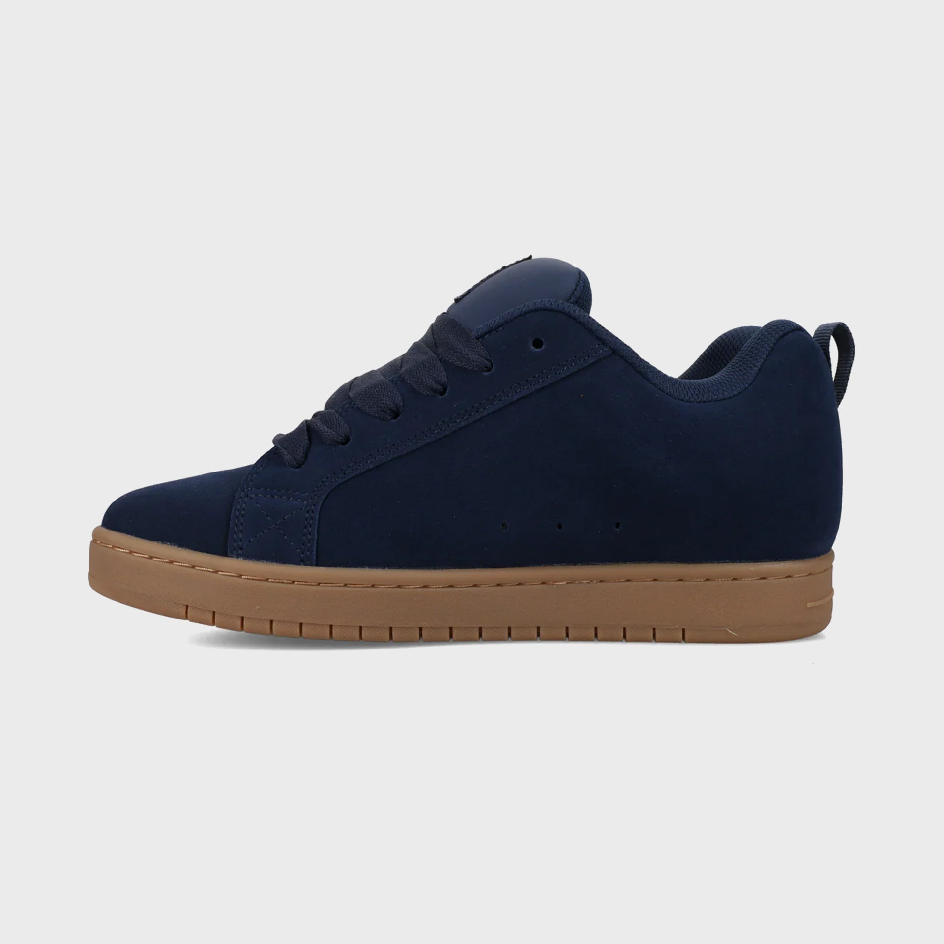 DC Shoes Mens Court Graffik Leather Shoes - Navy/Gum
