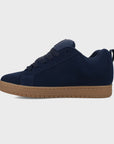 DC Shoes Mens Court Graffik Leather Shoes - Navy/Gum