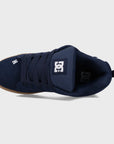 DC Shoes Mens Court Graffik Leather Shoes - Navy/Gum