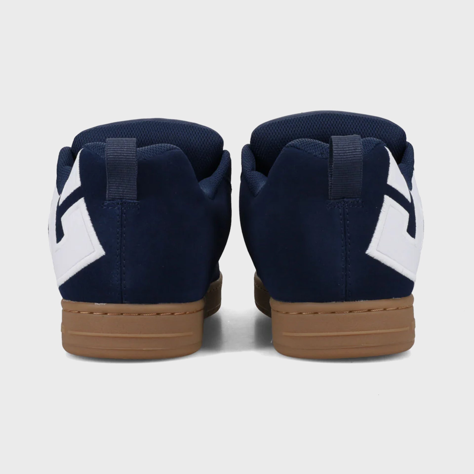 DC Shoes Mens Court Graffik Leather Shoes - Navy/Gum