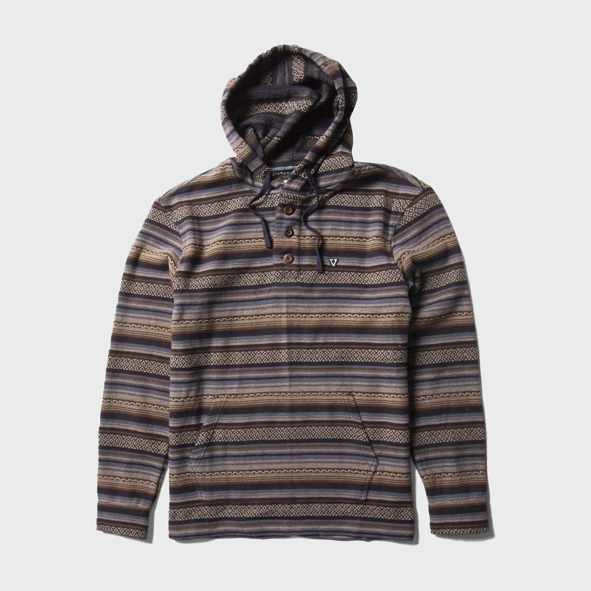 Vissla Mens Descanso Hooded Popover - Phantom - ManGo Surfing