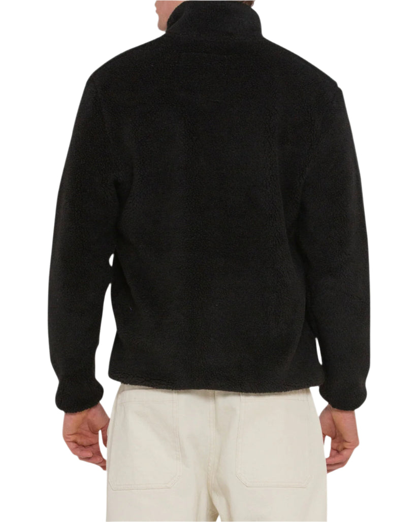 Deus Mens Reimis Pullover Fleece - Black - ManGo Surfing