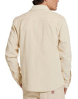 Deus Mens Vacay Cord Shirt - Dirty White
