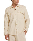 Deus Mens Vacay Cord Shirt - Dirty White