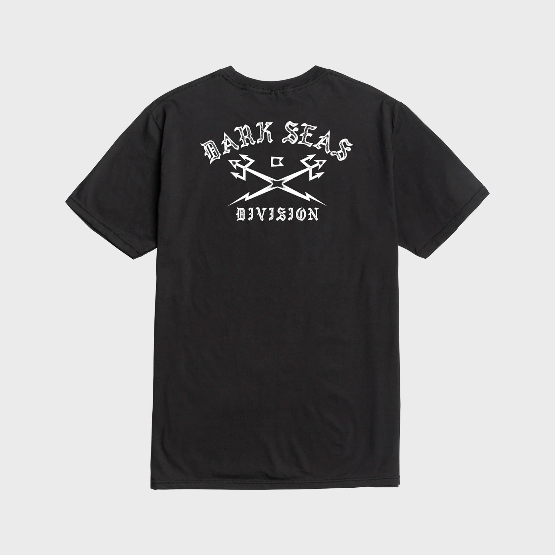 Dark Seas Mens Headmaster Gravel T-Shirt - Black - ManGo Surfing