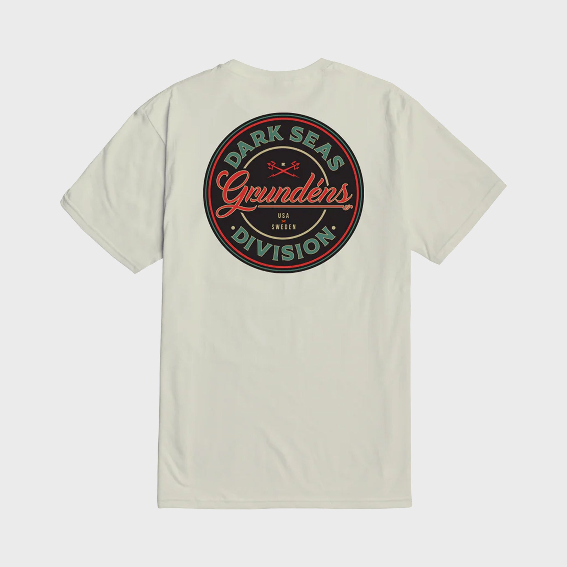 Dark Seas Mens Instinctive Premium T-Shirt - Cream - ManGo Surfing