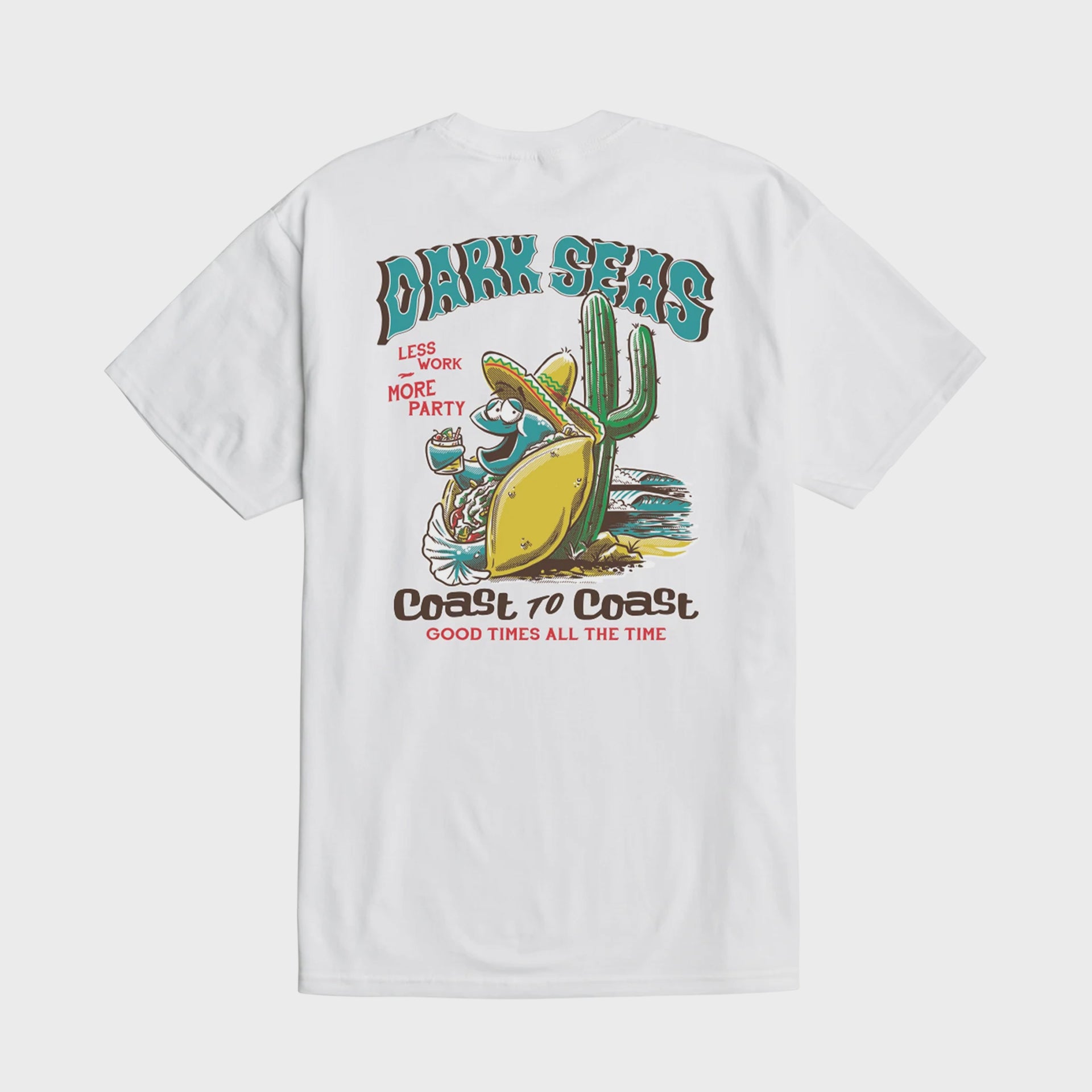 Dark Seas More Party Premium T-Shirt - White - ManGo Surfing