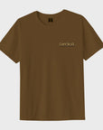 Dark Seas Parklands Pigment T-Shirt - Bronze Brown - ManGo Surfing