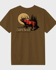 Dark Seas Parklands Pigment T-Shirt - Bronze Brown - ManGo Surfing