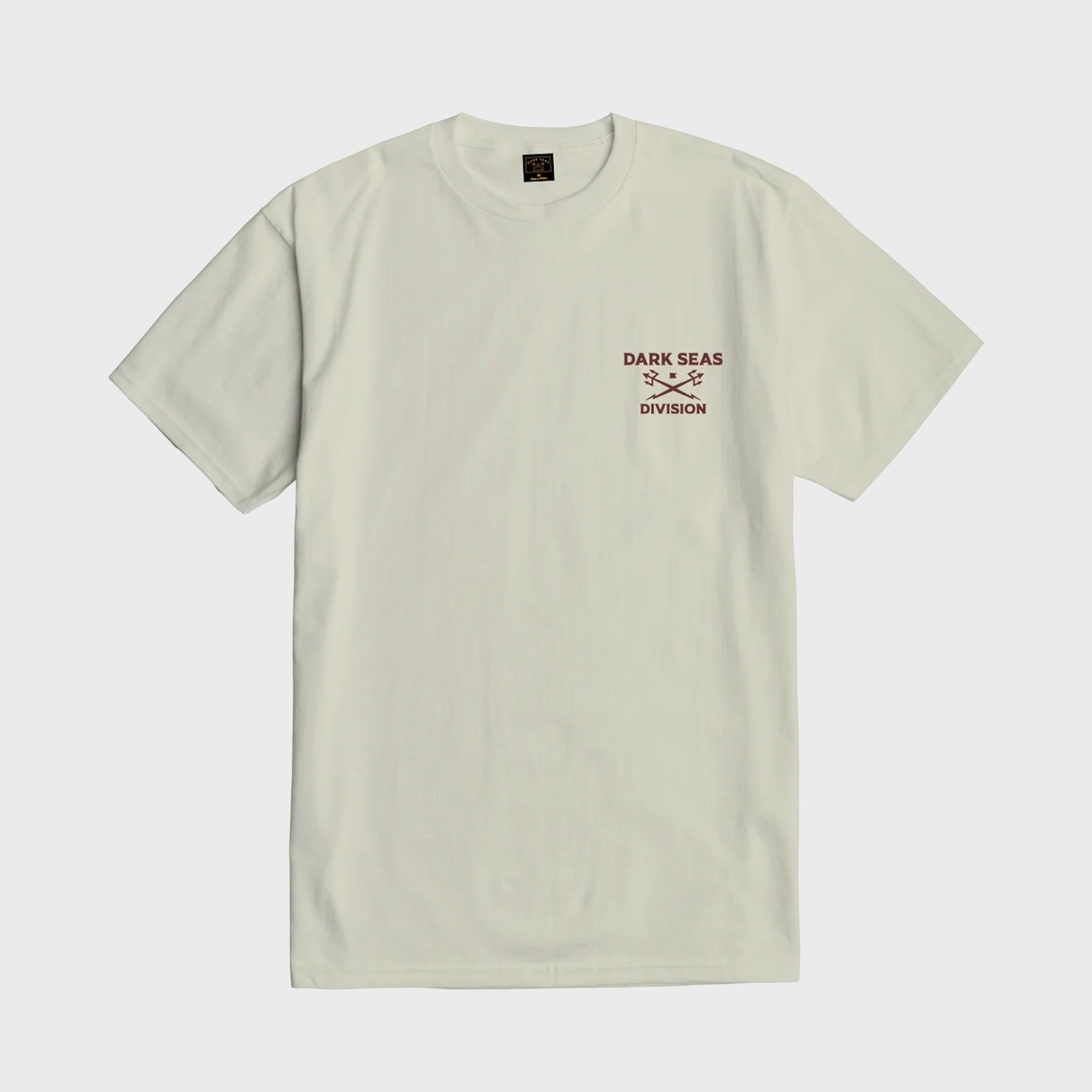 Dark Seas Seaworthy II Stock T-Shirt - Cream - ManGo Surfing