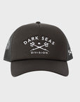 Dark Seas Tridents Foam Hat - One Size - Black - ManGo Surfing