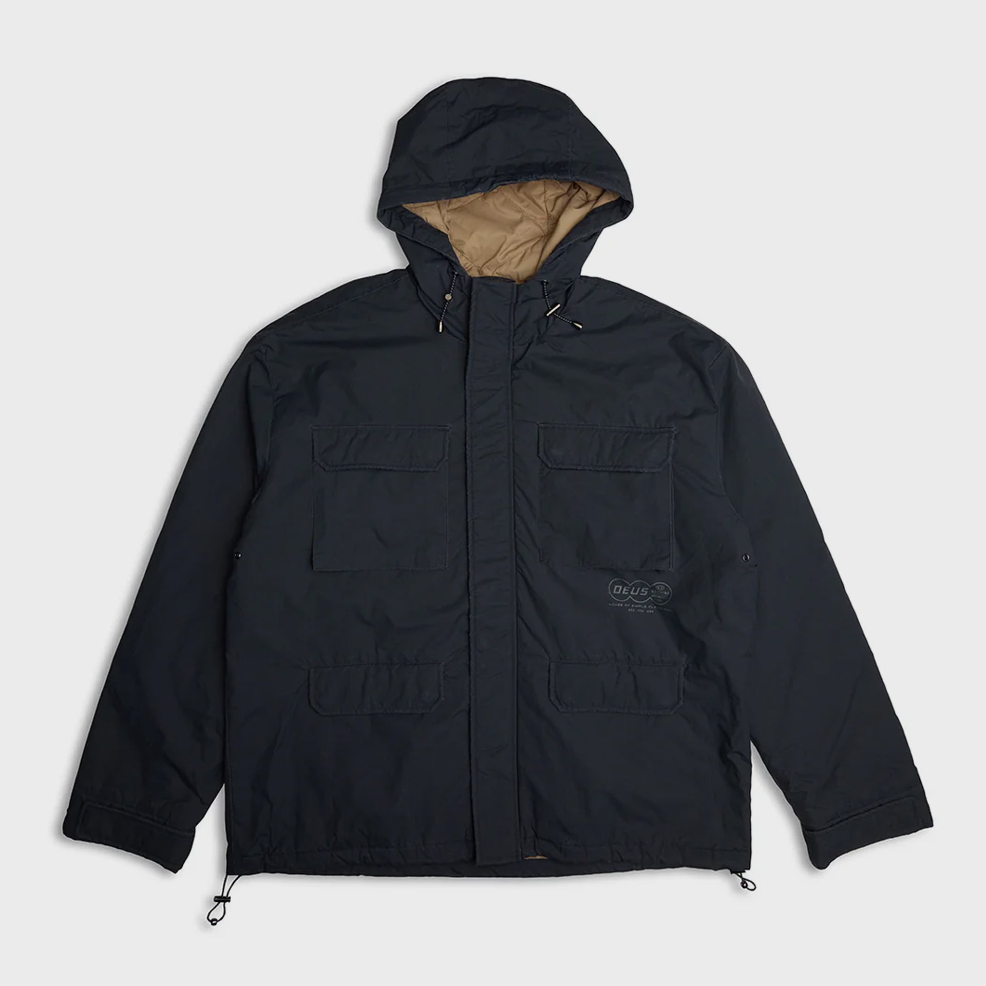 Deus Mens Dennis Transitional Jacket - Anthracite - ManGo Surfing