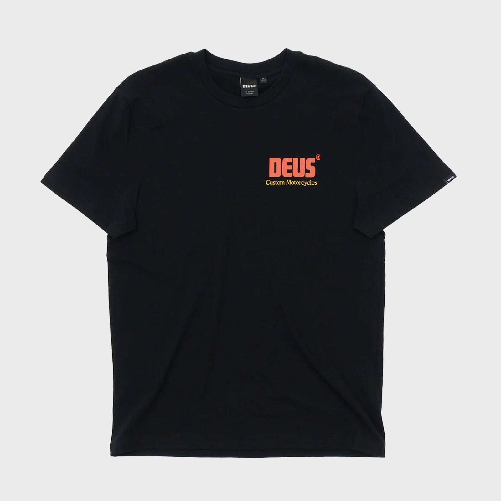Deus Mens Drop Down T-Shirt - Black - ManGo Surfing