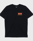 Deus Mens Drop Down T-Shirt - Black - ManGo Surfing