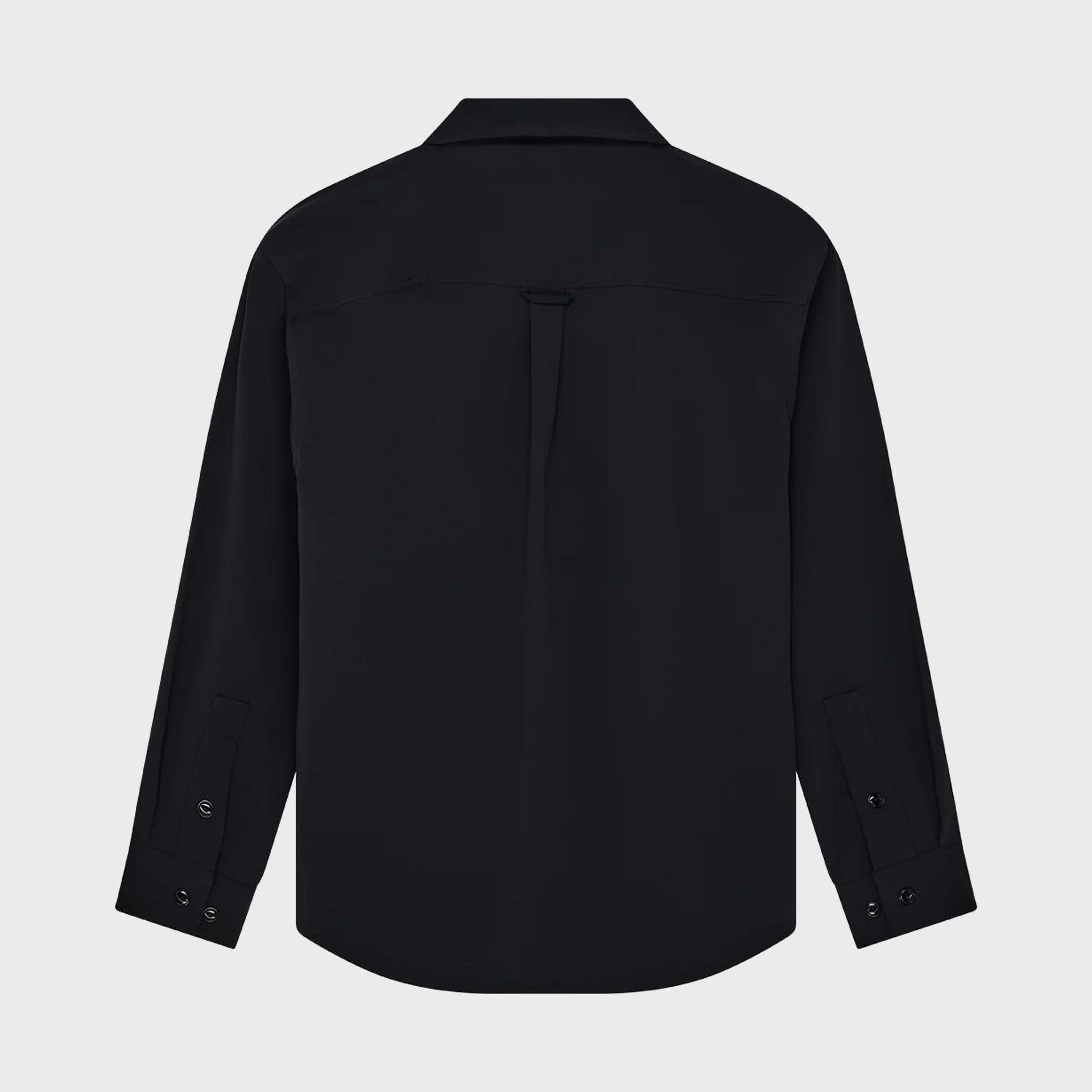 Deus Mens Frizell Travel Long Sleeve Shirt - Black - ManGo Surfing