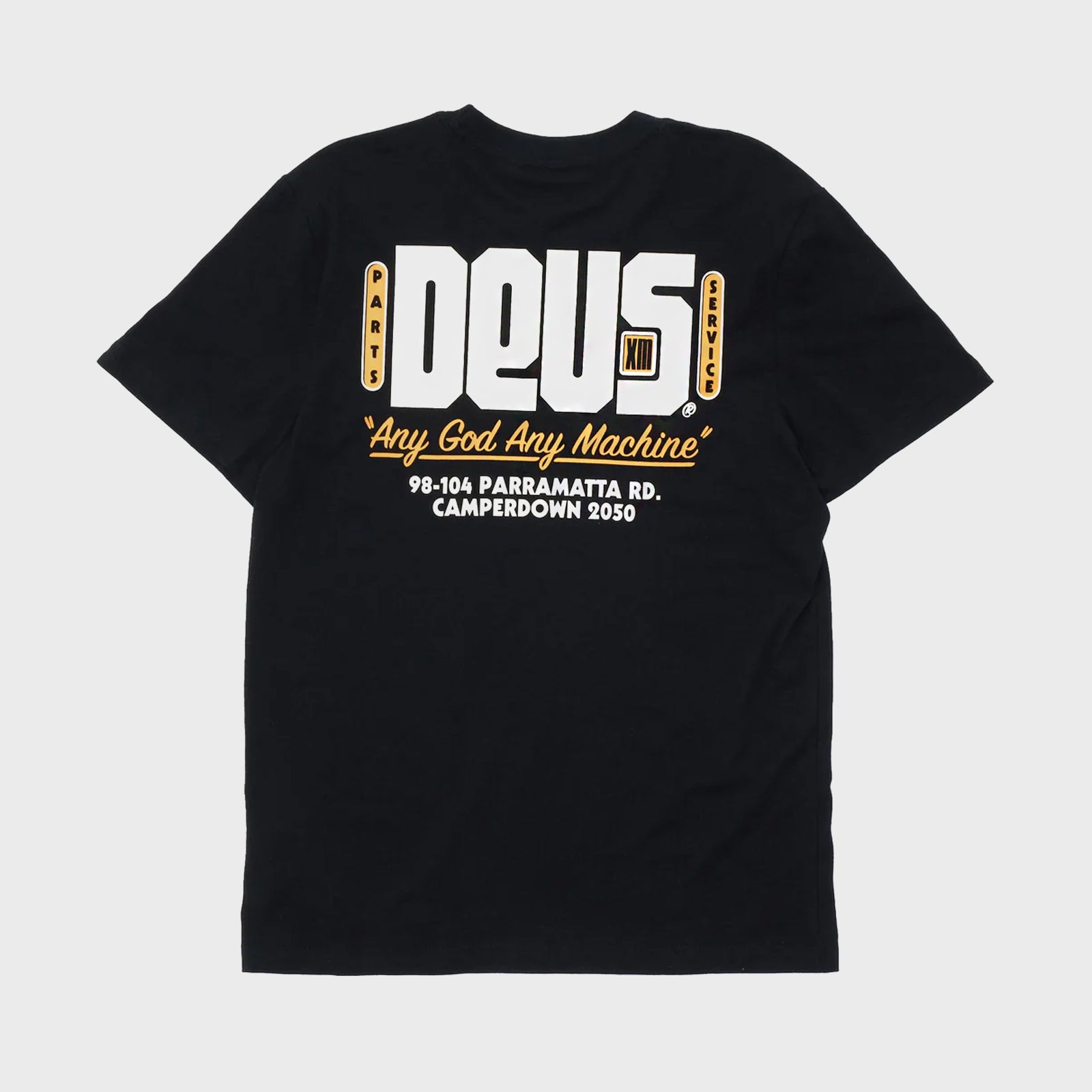 Deus Mens Outage T-Shirt - Black - ManGo Surfing